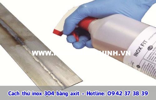 cách thử inox 304 bằng axit